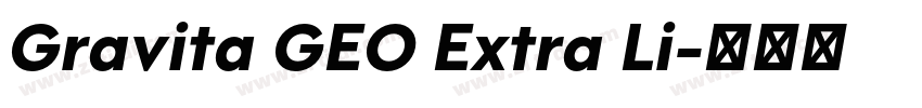 Gravita GEO Extra Li字体转换
